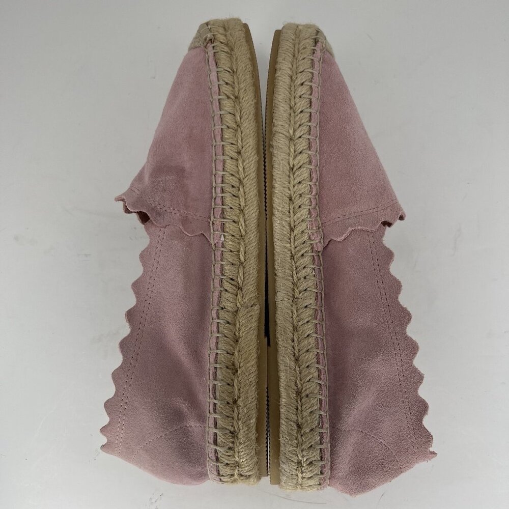 Steve Madden Pink Suede Slip-On Womens Size 7.5 Espadrilles Breathable Flats - Picture 6 of 10